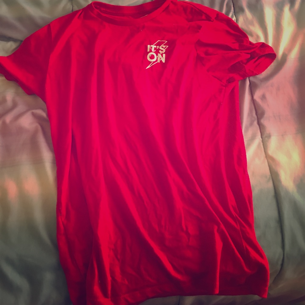 Red old navy shirt
